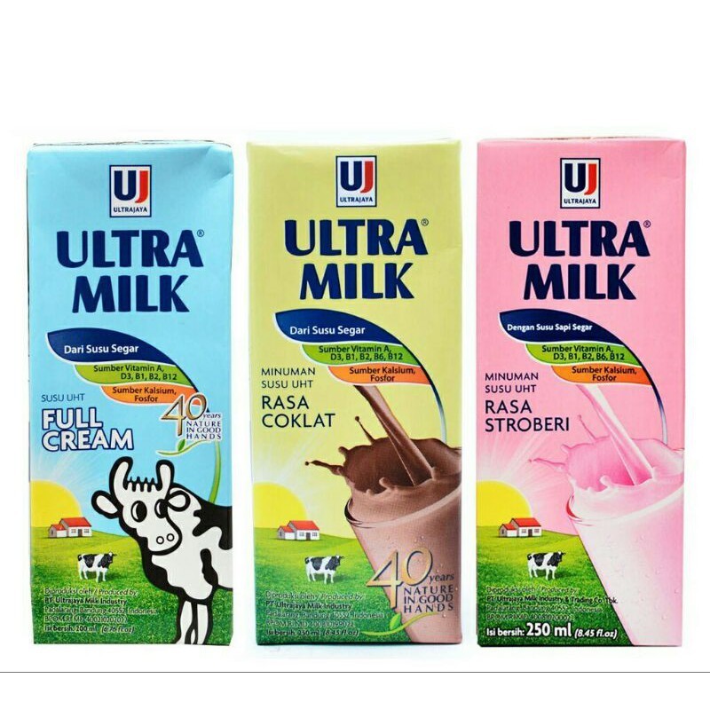 

SUSU ULTRA JAYA UHT 200 ml ALL VARIAN MILK FULL CREAM COKLAT STRAWBERRY CEMILAN ANAK SEHAT UHT STROBERI MINUMAN PARCEL ECERAN COKELAT CHOCOLATE ULTRA JAYA 200 ml