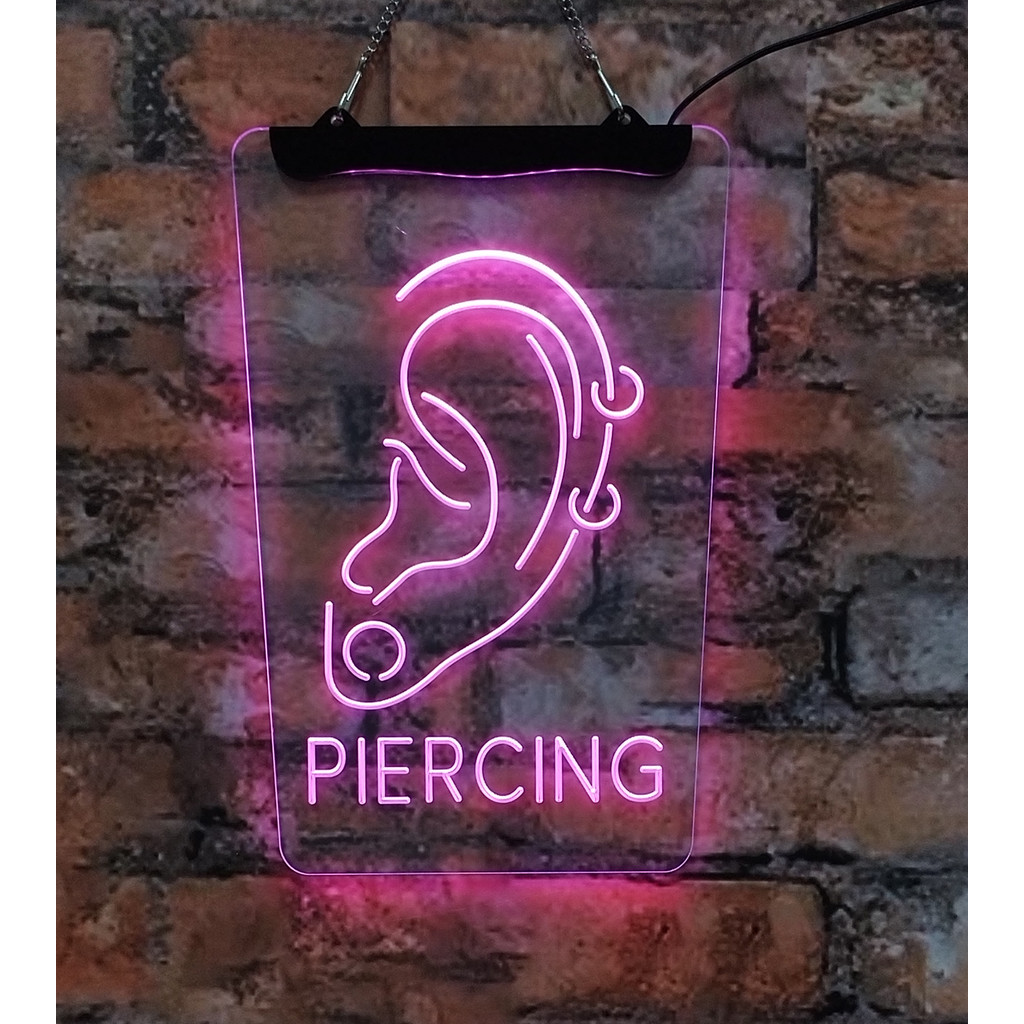 

Ear piercing beauty shop, tattoo shop, LED neon -3D carved interior decoration wall art, family KTV, bar club illuminated signs