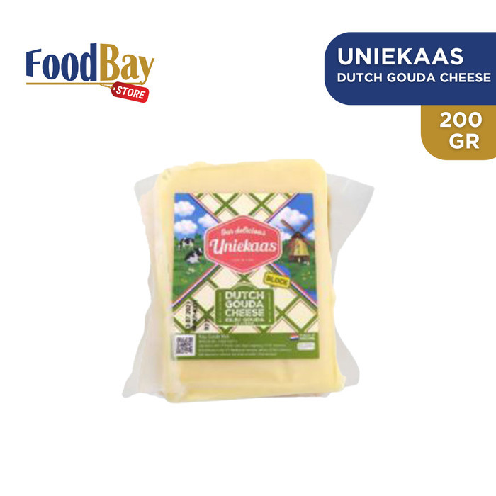 

UNIEKAAS - Block Dutch Gouda Cheese 200 Gr / Keju Gouda