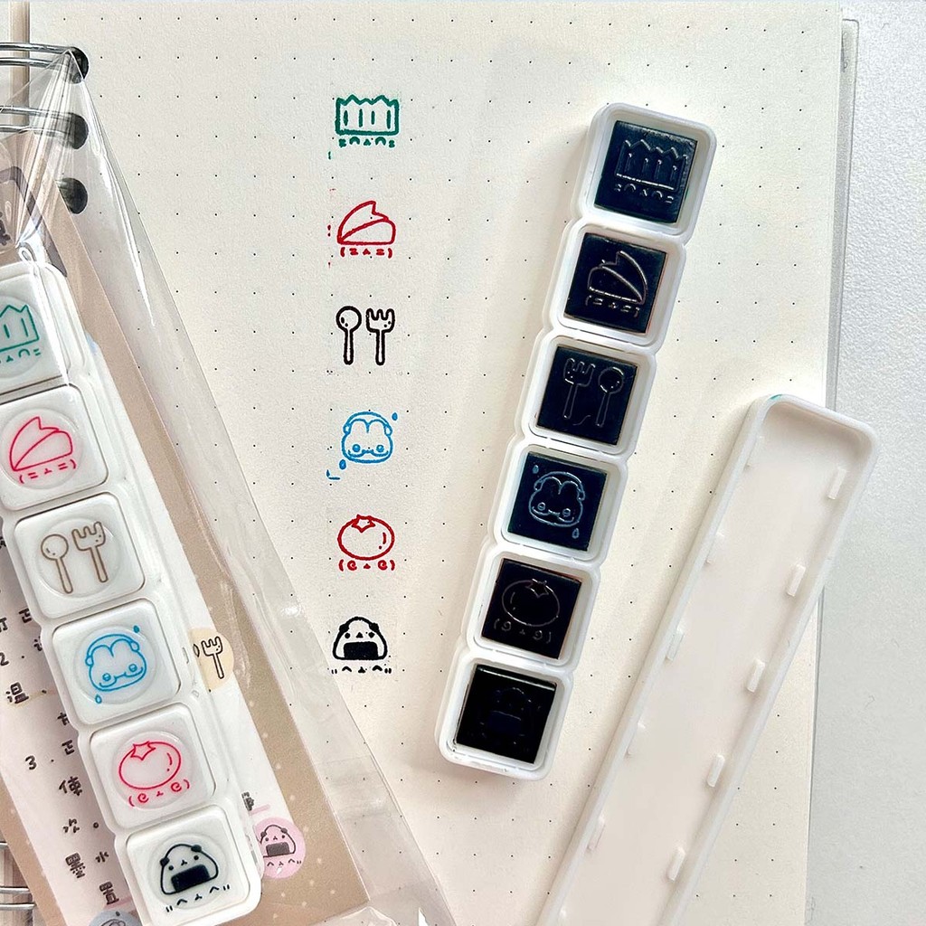 

Kawaii Decal Stamps for Scrapbooking Stationery Decorative Stamps For Arts Diy Crafts Album Journal Planner