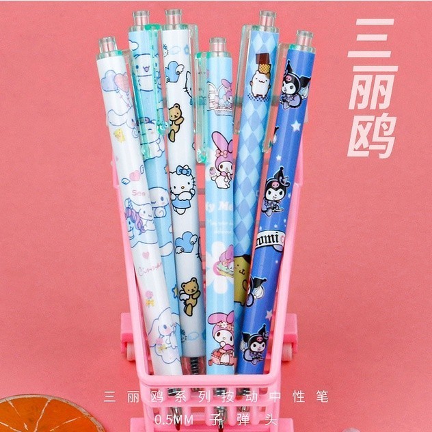 

Pulpen Gel Motif Cartoon Pulpen Pelajar Dan Kantor Pena Lucu Cute Object Sanrio Press Gel Pen 604