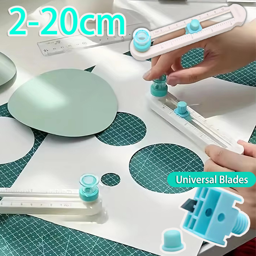 

Circle Cutter,2-20cm,Circular Paper Cutter Circle Paper Trimmer,Rotary Cutter Craft Supplies, Round Cutting Knife Cards Cutters
