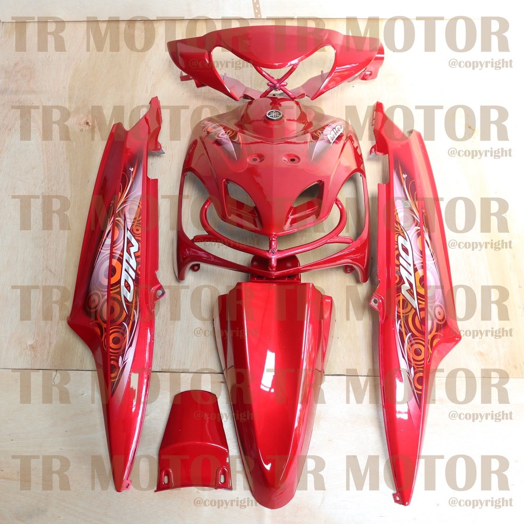 COD - Body Mio Sporty Full Set 2011 Merah Body Halus Mio Sporty Mio New - Bahan ABS