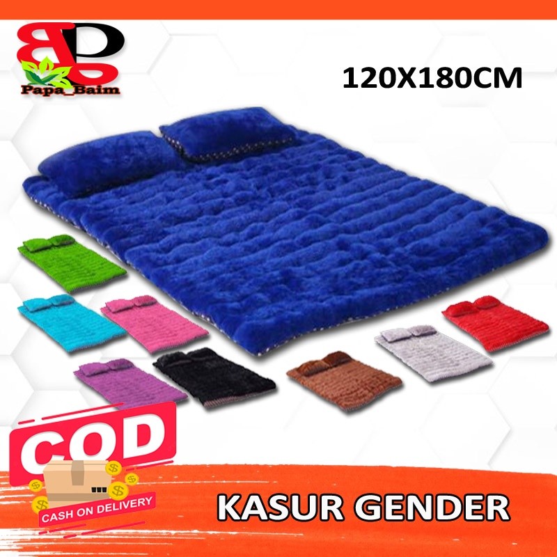 Kasur Gender Rasfur BESAR 120x180CM / Kasur Rasfur Lipat 180x120Cm / Kasur Bulu