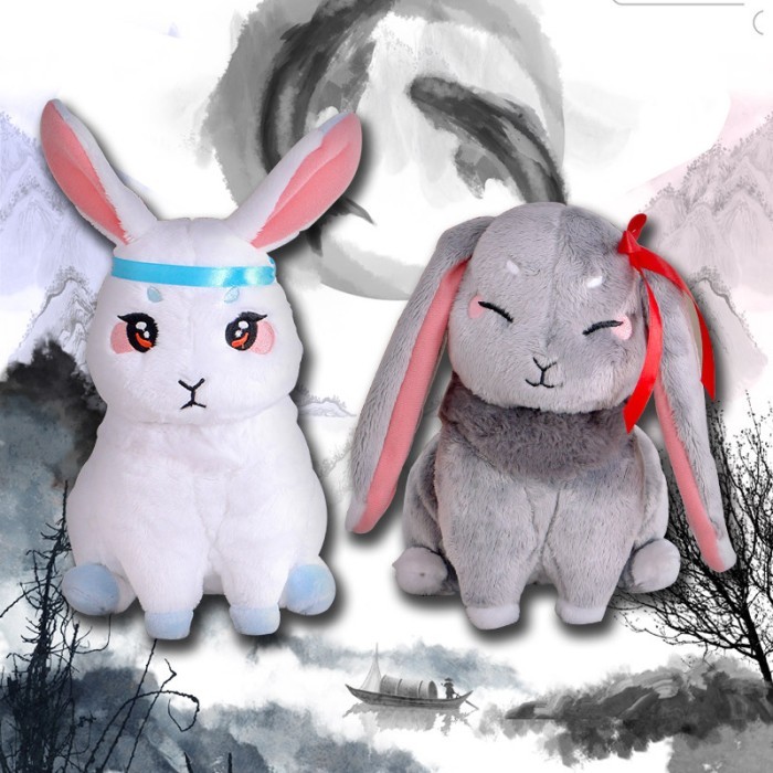 Set 2 boneka kelinci mo dao zu shi lan wangji wei wuxian
