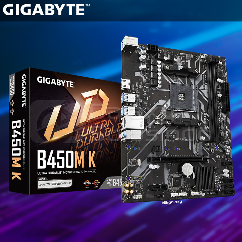 Gigabyte B450M K AMD AM4 B450 DDR4 Motherboard