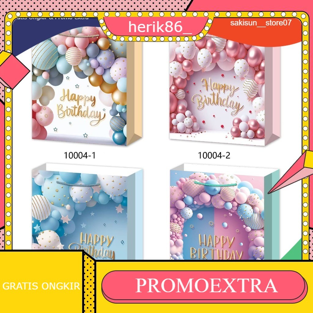 

PAPER BAG BIRTHDAY Paper Bag Graduation / Kado Kertas Kantong / Paper Bag Kertas Karton Dengan Aneka Motif / Tas Hampers Ulang Tahun / Tas Kado Graduation / Paper Bag Wisuda / Tas Kado Paper Bag