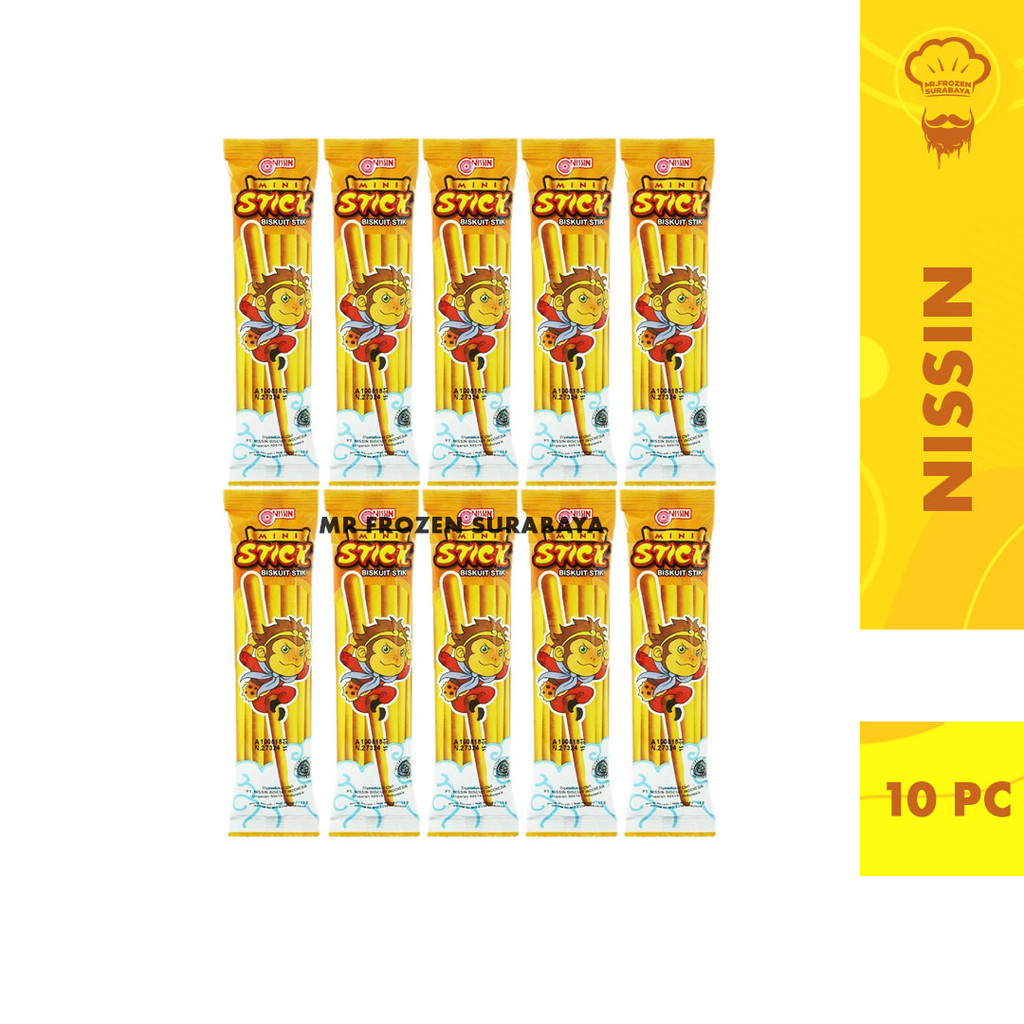 

Nissin MIni Stick Keju dan Merah 10 pc x 13 gr