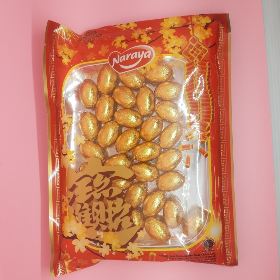 

Coklat Telur Emas/Naraya Golden Egg Special Packaging Netto - 200 Gram