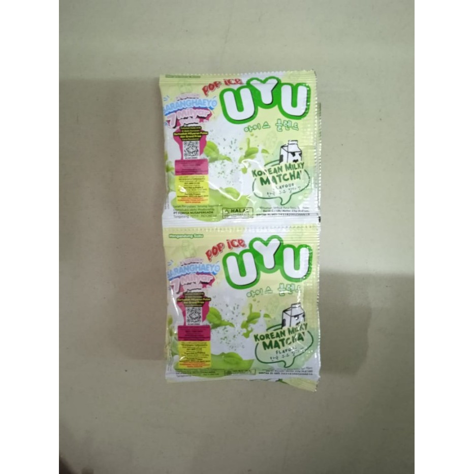 POP ICE UYU MILKY MATCHA/10BJ DIJUAL PER RENTENG