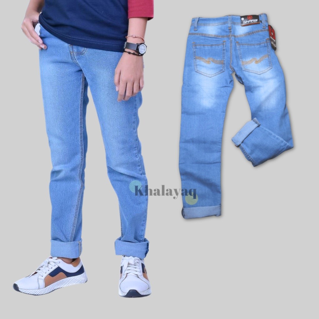 Celana panjang anak laki 3-12 tahun Jeans Premium Anak cowok-cowok