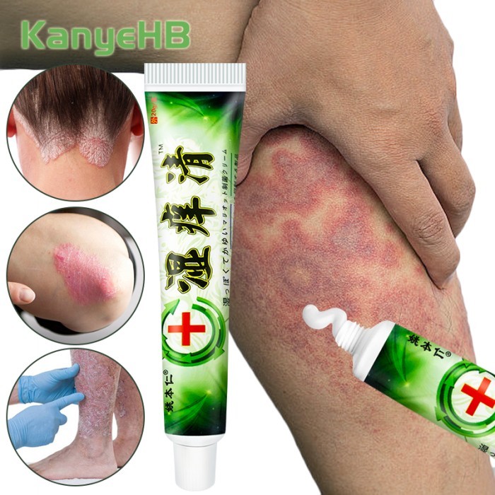 1Pcs Herbal Eczema Ointment Psoriasis Cream Relief Skin Itch Cream Rash Dermatitis Eczematoid Skin C