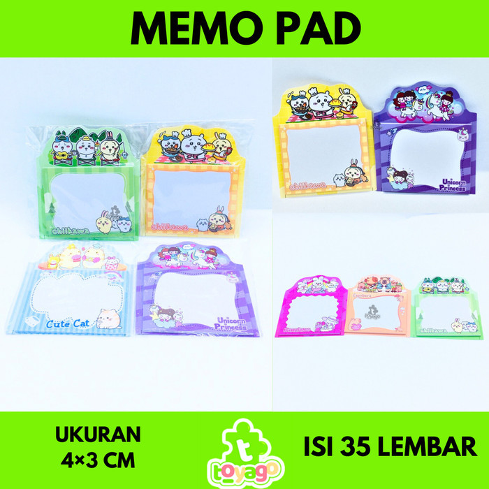 

Buku Memo notes pad DG isi 35 lembar mainan anak grosir murah