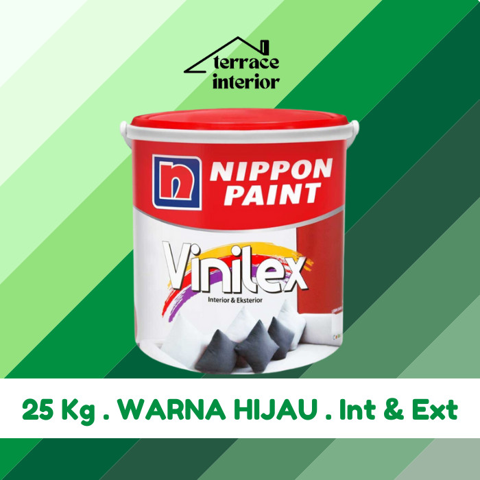 Cat Tembok Vinilex 5000 Interior & Exterior Hijau 25 Kg