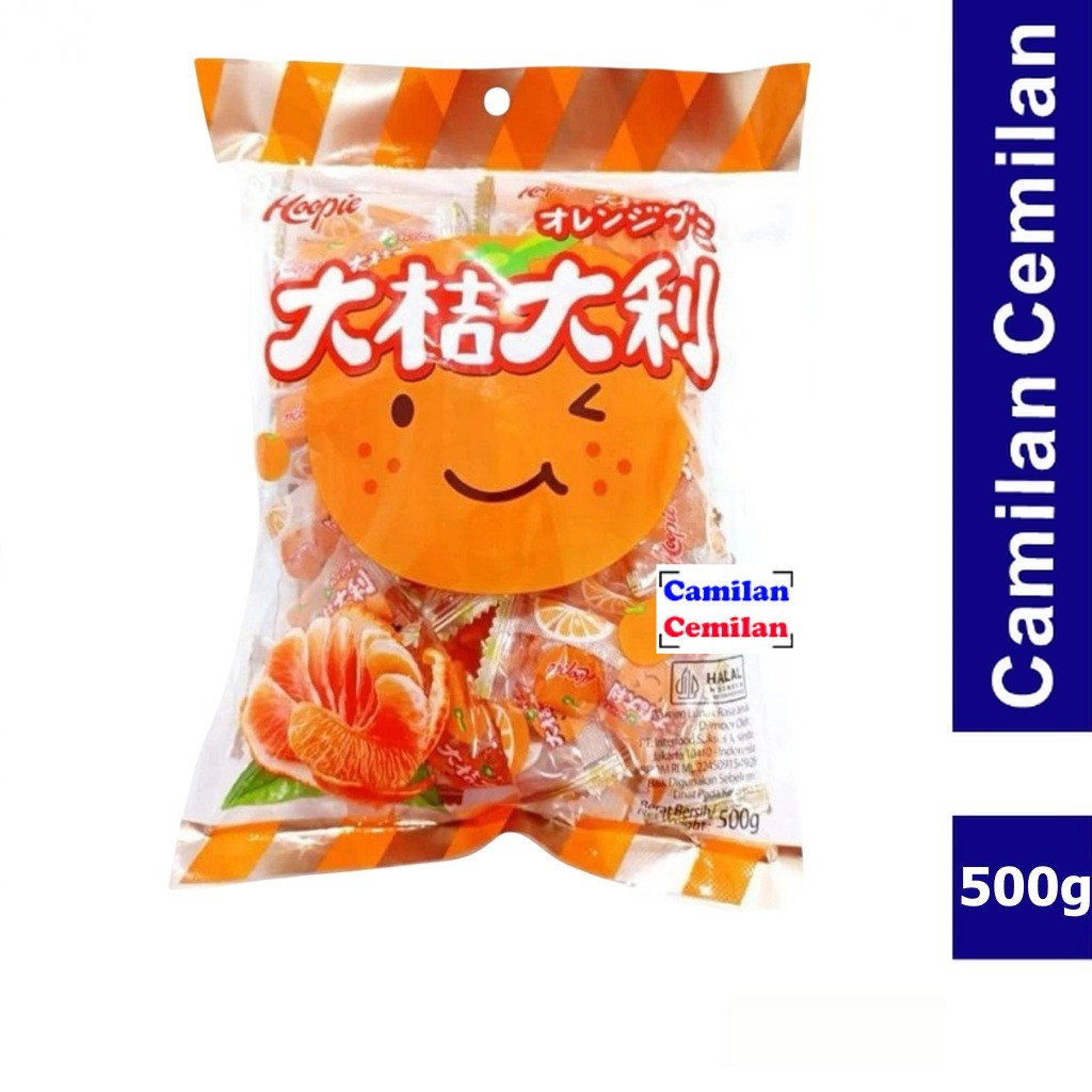 

Hoopie Permen Jelly Jeruk Orange Candy 500 gr