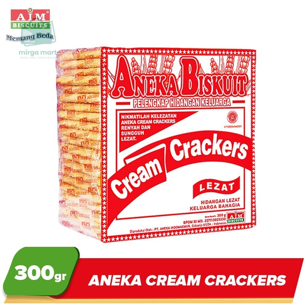 

AIM Aneka Cream Crackers 300g Renyah Tanpa Gula