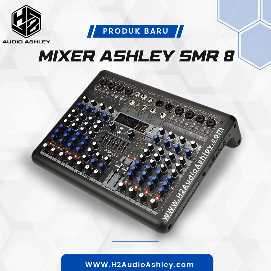 Mixer 8 Channel Ashley SMR 8 Original Ashley