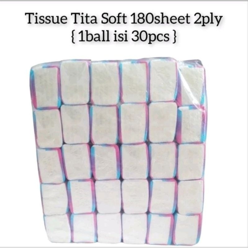 GUNARTO_SHOP (JSP) Tisu Murah Paket 30 Pack Tisu Tita Soft 180 Sheet 2Ply Tissue Facial