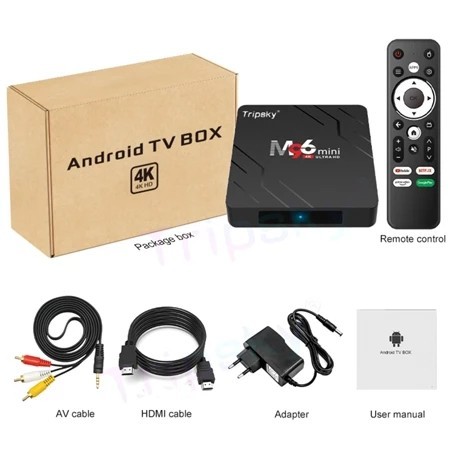 Android TV box Rockchip 3528 M96mini 2G +16G Android 13.0 Smart TV Box - Non voice