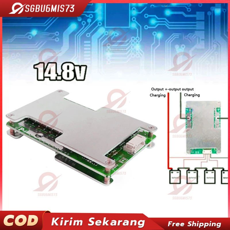 (COD)BMS 4S 100A 12V lifepo4 3.2V COMMON PORT BMS 120A BMS120A