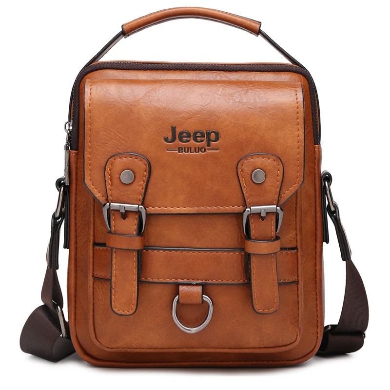 OBRAL/ TAS JEEP KULIT PREMIUM ||  TAS SELEMPANG PRIA KULIT MESSENGER ANTI AIR CURREN 8642