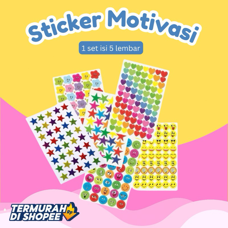 

Mainan Stiker Colorfull Reward Sticker / Stiker Motivasi Anak / Stiker Good Joob Anak