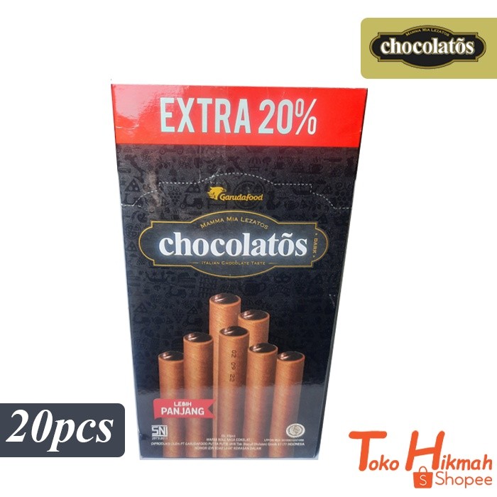 

Chocolatos Wafer Roll Long - Netto 20 Pcs x 16 gr
