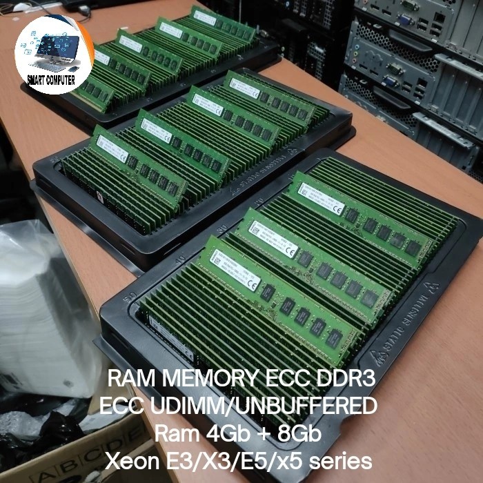 memory ram server DDR3 8Gb PC3-12800E/PC3-10600E ECC UDIMM/UNBUFFERED - 4Gb PC3-10600E