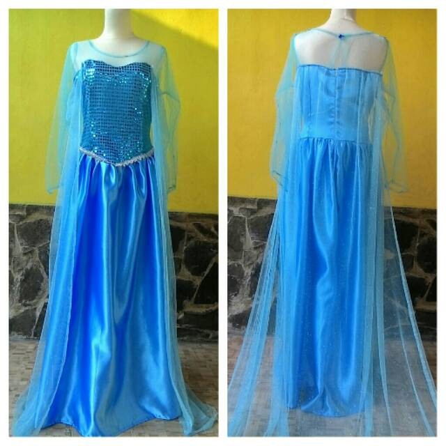 azamtea2STOREElsa Frozen Dewasa/Baju Kostum Princess Elsa Frozen Tulle