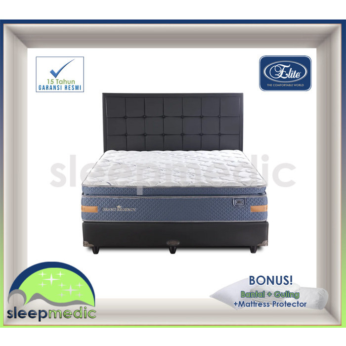 ELITE SpringBed GRAND REGENCY ( KASUR / SET ) 160 180 200 100 120 90 - Hanya KASUR, 90x200