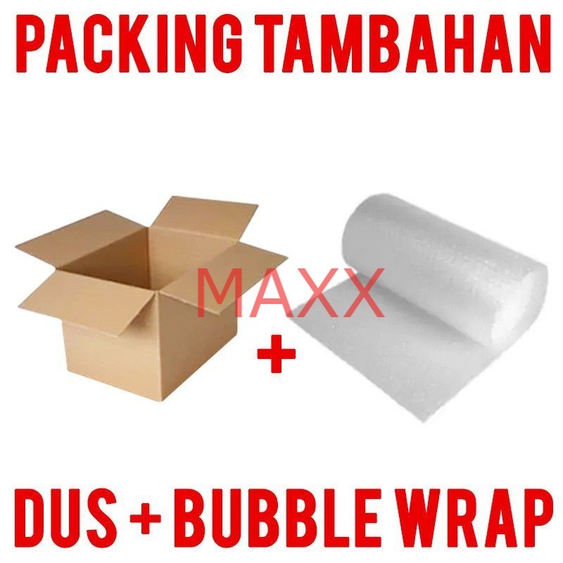 

Packing Tambahan Dus + Bubble Wrap