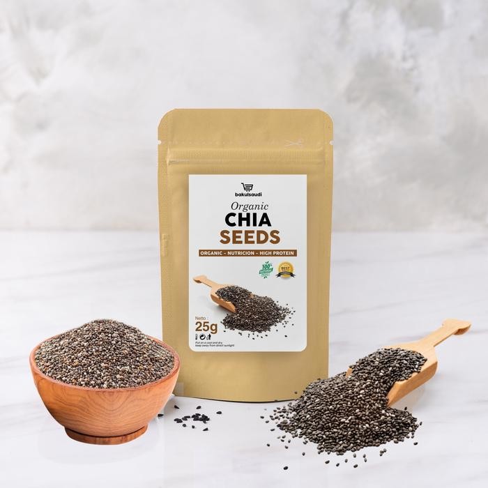 

Promo Chia Seed Hitam Organik Premium 100% Murni non GMO Asli - Biji Chia Seeds - 50g Terlaris