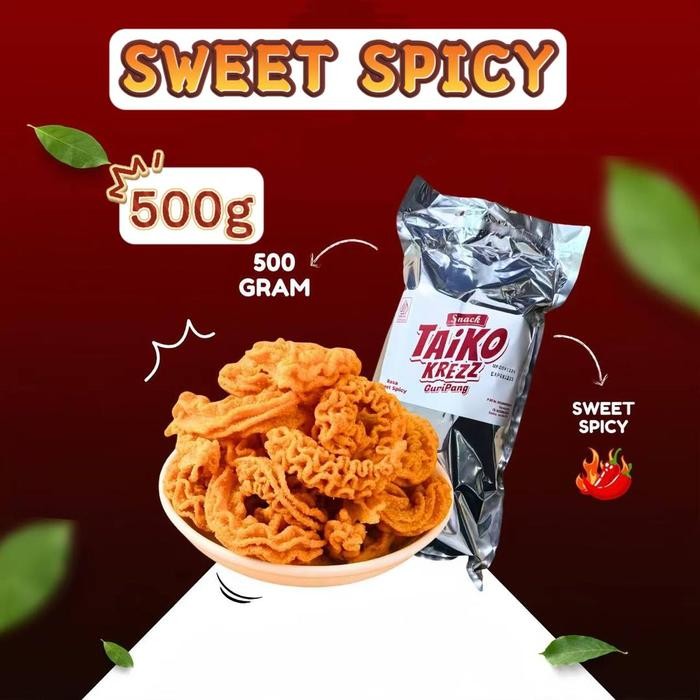 B ss (HALAL) taiko krezz  Camilan ikan cumi kembang/Camilan murah/Hadiah makanan/Camilan higienis/ma