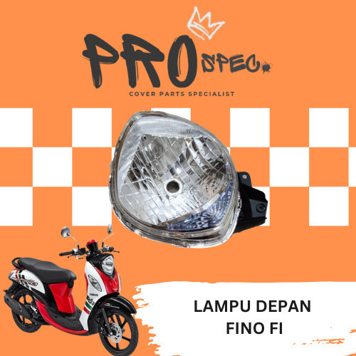 Win - Lampu Depan Reflektor Headlamp Yamaha Fino Fi 115 125 2013 2014 2015 2016 2017 2018