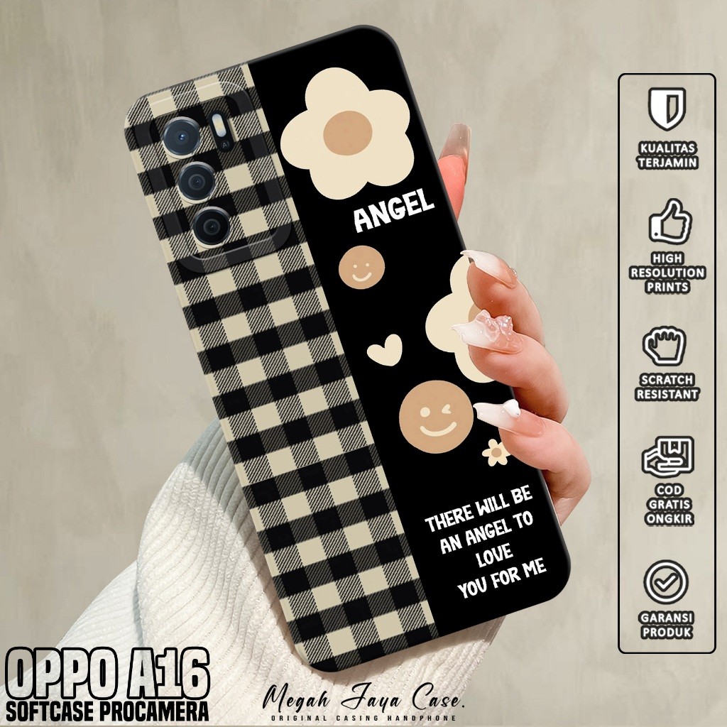 Case Oppo A16 - Casing Oppo A16 Motif BUNGA - Silikon Hp Oppo A16 - Softcase Hp Oppo A16 - Kondom Hp