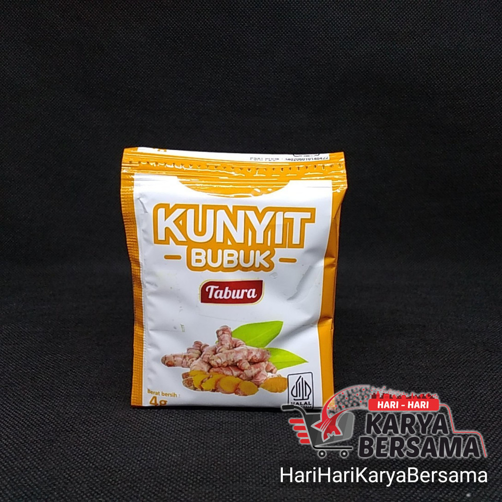 

BUMBU MASAK REMPAH REMPAH TABURA KUNYIT BUBUK ISI 6'S X 4GR