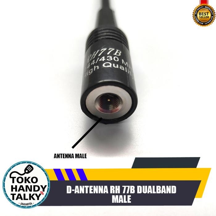 Antenna RH77B DualBand Antena HT RH-77B RH 77b Antena Ht Rh 77B - MALE