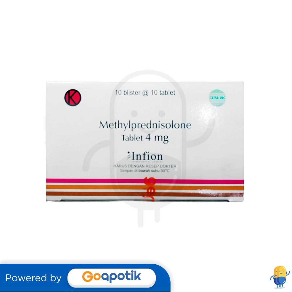 Methylprednisolone Infion 4 Mg Box 100 Tablet