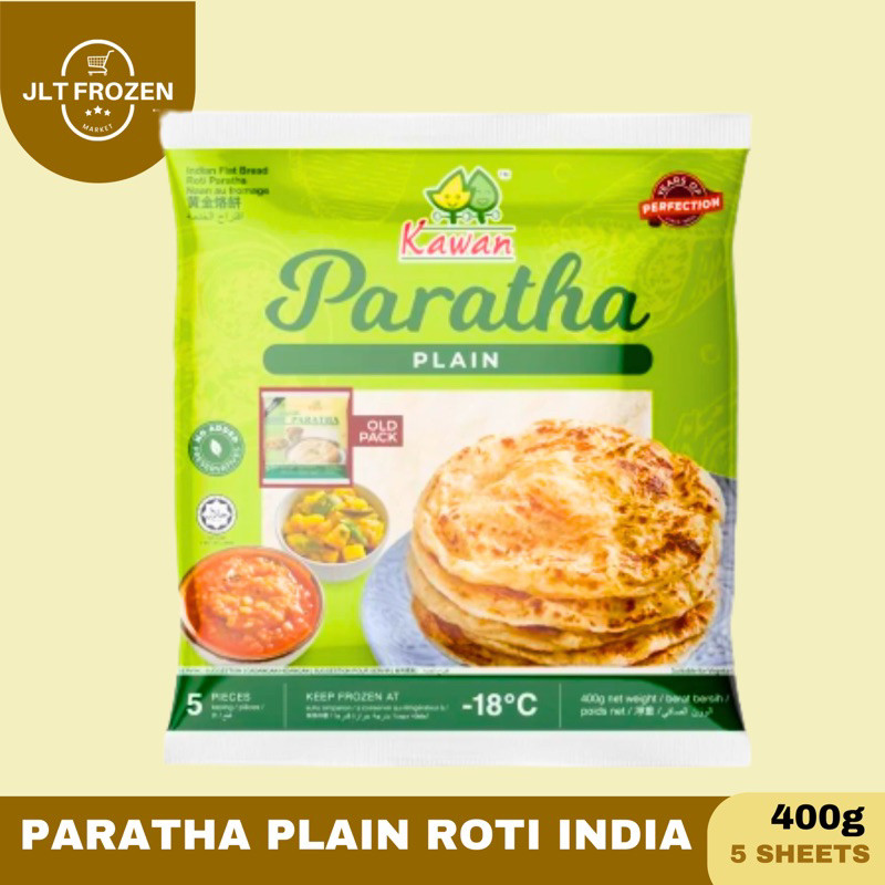 

Paratha Plain Roti India / Roti Pratha / Roti Canai Lembaran Instan Siap Makan - 5 Lembar