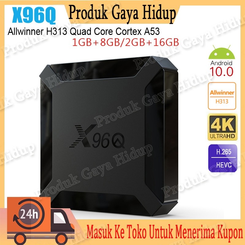 STB Android TV Box X96Q Full Aplikasi/TV Box Android STB FULL CHANNEL TV & Film NEW X96Q ATV Voice G