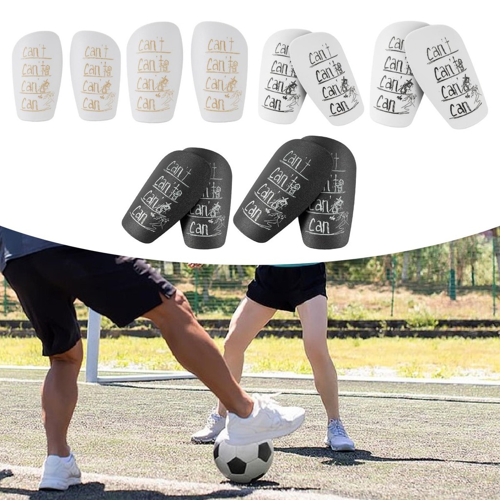 Mini Soccer Shin Guards Portable for All Ages Soccer Game Outdoor Sports Shock Absorbing Shin Protec