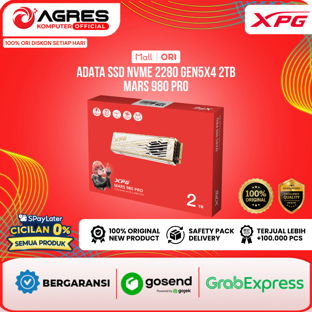 ADATA SSD NVME 2280 GEN5X4 2TB - MARS 980 PRO