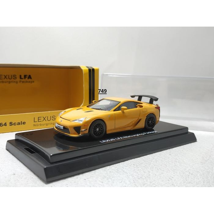 Kyosho Diecast Skala 1/64 Lexus LFA Nurburgring Package Yellow
