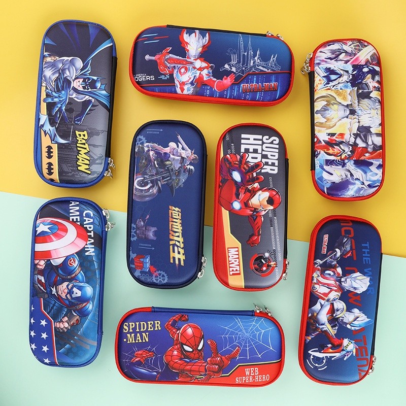

Tempat Pensil / Pencil Case Cute Box Karakter SuperHero 3D etc Murah