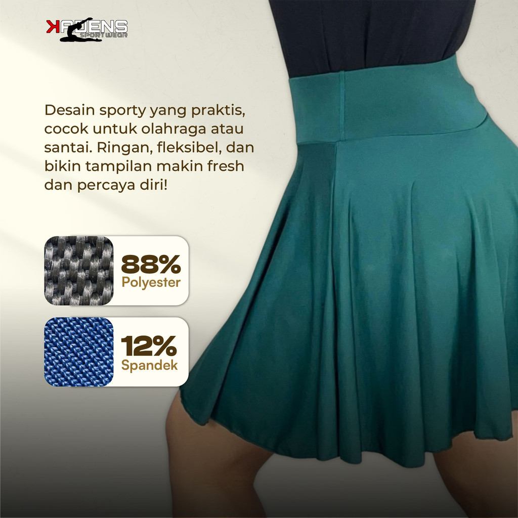 PENAWARAN SPESIAL KADENS Rok Olahraga Wanita Double Inner / Rok Mini Belly Dance / Rok Mini Skirt