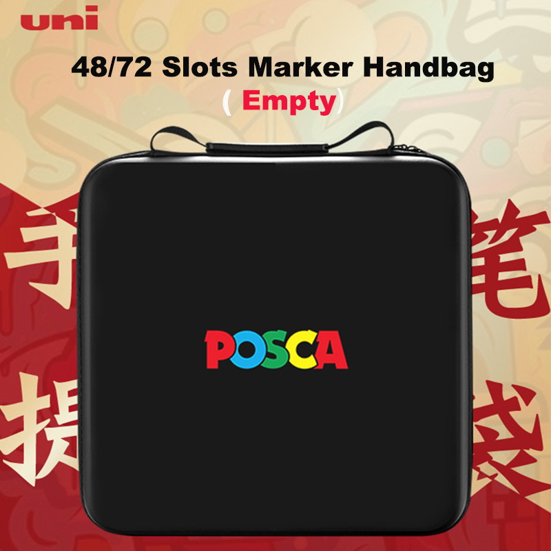 

Portable Uni Marker Pen Bag Case Stationery Organizer Posca 48 Holes PC-1M/3M/5M/8K/17K Markers 72 Holes PC-1-3-5M Markers Pen