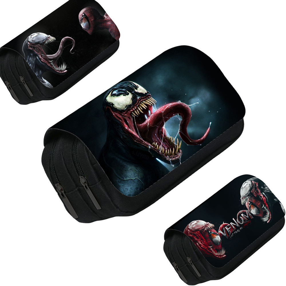 

Venom Theme Pencil Bag All Kinds Nylon Pencil Case Children School Supplies High Quality Stationery Set