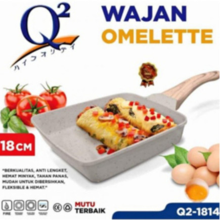 [BIYOOMART] Q2 1814 WAJAN OMELETTE WAJAN PRAKTIS ANTI LENGKET Q2-2407 WAJAN OMELETTE AESTHETIC