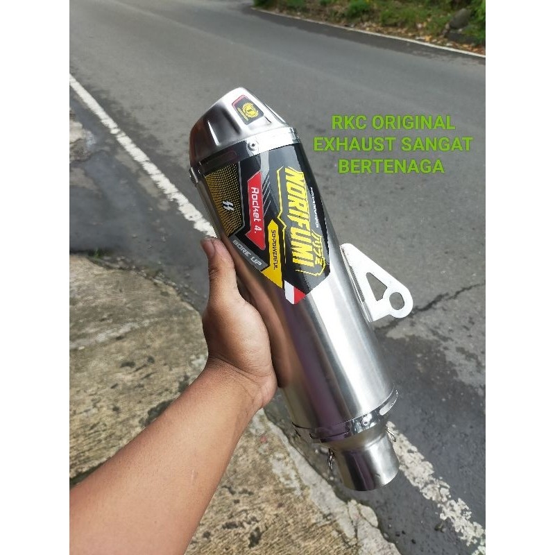 SLINCER/TABUNG KNALPOT NORIFUMI ROKET4 BORE UP KLX CRF D-TRACKER WR155