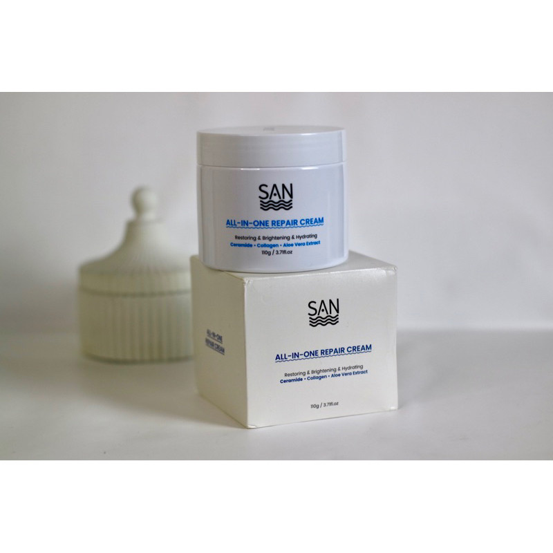 SAN Moisturizer All In One Repair Cream 110g Repair Of Barrier & After Sun Repair Ceramide Multiple 
